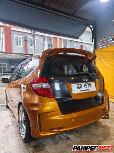 Jazz GE ส้ม หุ้ม เคฟล่า epoxy ฝาหน้า+ฝาท้าย