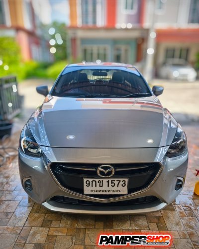 Mazda 2 ขัดไฟหน้า + หุ้มฟิล์ม TPU เกรด 5 ปี