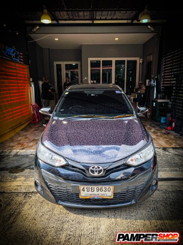 Toyota Yaris Hatchback ฝาหน้า + ฝาท้าย หินอ่อน FROGED (เกรด PET)