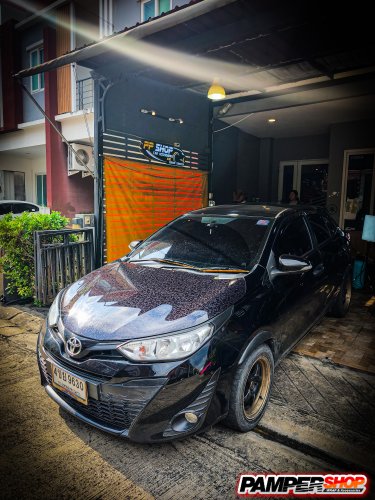 Toyota Yaris Hatchback ฝาหน้า + ฝาท้าย หินอ่อน FROGED (เกรด PET)