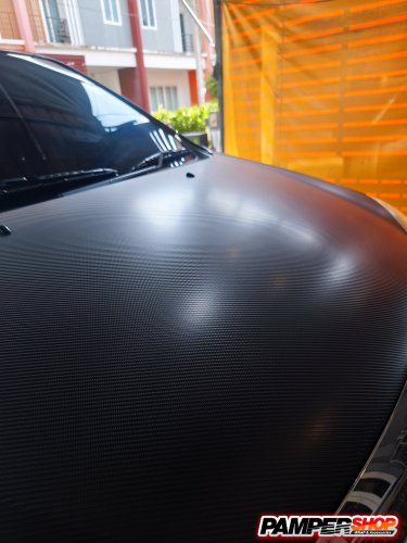 Toyota innova หุ้มสติ๊กเกอร์เคฟล่า 4D ฝากระโปรงหน้า แบบด้าน