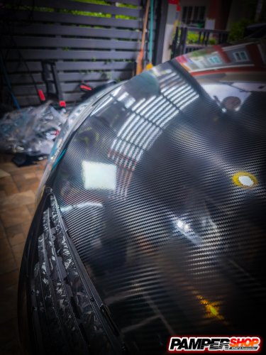 Suzuki Ciaz หุ้มสติ๊กเกอร์เคฟล่า ฝาหน้า Epoxy ( เกรด PET )