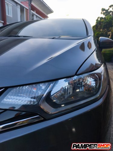 ขัดไฟหน้า+หุ้มฟิล์ม ( เกรด TPH ) สีขาวใส Transparent Light