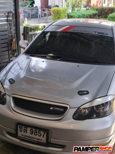 Altis หุ้มฝาหน้าเคฟล่า 6D สีบรอนซ์เงิน เทา ฝาหน้าแต่งเจอะ ( PVC 6D )