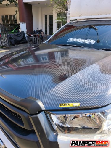 Toyota Revo หุ้มสิต๊กเกอร์เคฟล่า ฝาหน้า 6D เงา