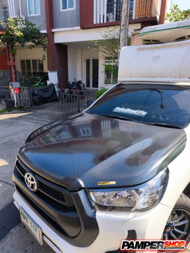 Toyota Revo หุ้มสิต๊กเกอร์เคฟล่า ฝาหน้า 6D เงา