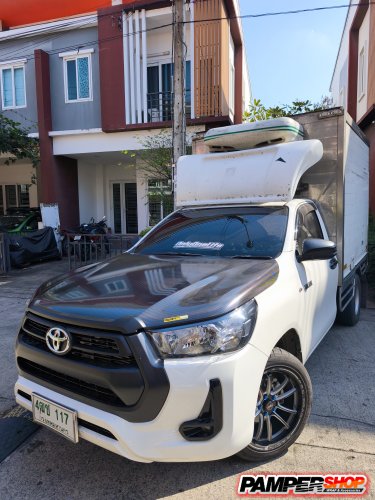 Toyota Revo หุ้มสิต๊กเกอร์เคฟล่า ฝาหน้า 6D เงา