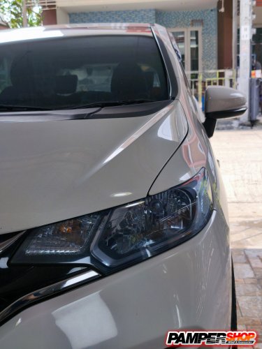 ขัดไฟหน้า+หุ้มฟิล์ม ( เกรด PVC ) สีฟ้าไฮบริด