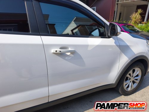 MG ZS Wrap สีขาวเงา ประตู 4 บาน เกรด PET