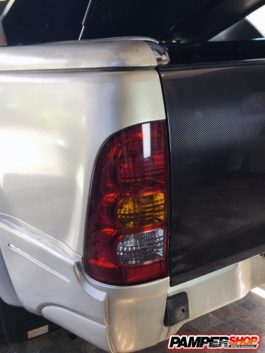 ขัดไฟหน้า+หุ้มฟิล์ม ( เกรด TPH ) สีดำอ่อน สโม๊ก