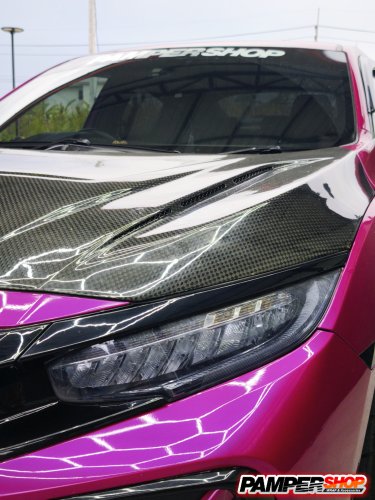 ขัดไฟหน้า+หุ้มฟิล์ม ( เกรด TPH ) สีฟ้าอ่อน Hybrid